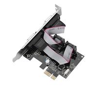 Sunydog Tarjeta Convertidora RS232 PCI-E, Adaptador Serie Rápido de 2 Puertos para PC, Portátiles y de Sobremesa, 12 X 8,5 Cm