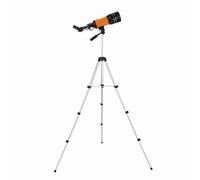 Sunydog Telescopio Espacial de 70 Mm de Viaje Telescopio Terrestre Gran Aumento 150X con Lente Barlow 3X para Acampar (Naranja)