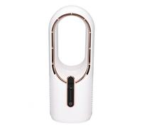 Sunydog Ventilador Portátil sin Aspas Diseño Compacto Control Táctil de 3 Velocidades Ventilador Alimentado por USB para el Hogar Oficina Cocina Blanco 11,8 X 4,7 X 4,7 Pulgadas