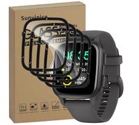 Sunyinice 4 protectores de pantalla para Garmin Venu Sq 4 Protector de pantalla de cristal blindado para Garmin Venu Sq 4, protector de pantalla de dureza 9H, película HD ultraresistente, sin arañazos