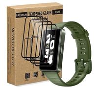 Sunyinice 4 protectores de pantalla para Huawei Band 8/9/10 de cristal blindado para Huawei Band 8/9/10, protector de pantalla de dureza 9H, película ultraresistente, sin arañazos