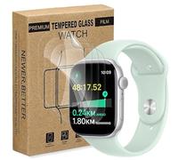 Sunyinice 4 unidades de cristal protector para Watch Series 11 42 mm cristal blindado para Apple Watch Series 10/11 42 mm Protector de pantalla, dureza 9H, HD Ultraresistente, antiarañazos