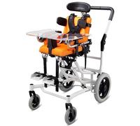 Sunyongfly Silla de Ruedas Parálisis Cerebral Infantil,Silla de ruedas plegable de aluminio,Adecuada para niños con una altura de 80~120 cm y un peso inferior a 35 kg(53X75X99cm(20.8X29.5X38.9in))