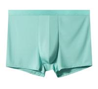 SUNYQBD Ropa interior masculina En Verano, El Hielo Es Delgado Y Transpirable, Boxeador Joven De Mediana Edad 5xl 10xl Suelto, Cintura Alta, Esquinas Planas Calzoncillos Para Hombres Obesos Sin Marcas