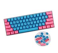 Sunzit Keycaps, 61 Teclas Keycaps Backlight Bicolor PBT Keycap para GH60 / RK61 / ALT61 / Annie/Keyboard Poker Keys (Vender Solo Teclas)