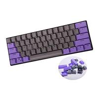 Sunzit Keycaps, 61 Teclas Keycaps Backlight Bicolor PBT Keycap para GH60 / RK61 / ALT61 / Annie/Keyboard Poker Keys (Vender Solo Teclas)