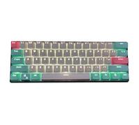 Sunzit Keycaps, 61 Teclas Keycaps Backlight Bicolor Teclado Mecánico PBT Keycap para GH60 / RK61 / ALT61 / Annie/Keyboard Poker Keys (El Teclado no está a la Venta)