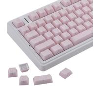 Sunzit Keycaps Pink Jade, Double Shot PBT&PC Keycaps Jelly Keycaps 142 teclas Cherry Profile Keycap Set para 60%/65%/75%/TKL/96%/100% teclado mecánico magnético