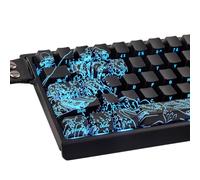 Sunzit PBT Keycaps, 61 teclas Ukiyoe Keycaps Cool Translucent Black Keycaps Cherry Profile Keycaps Set para GH60 / RK61 / ALT61 / Annie/Keyboard Poker