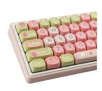 Sunzit Teclas, 129 teclas PBT Juego de teclas MOA Perfil Guayaba Lindas Teclas Sublimación de Tinte Teclas Personalizadas para Interruptores Cherry MX ISO/ANSI UK Layout 104/87/74/61 60 Teclado