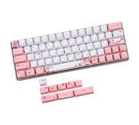 Sunzit Teclas, 64+9 PBT Teclas OEM Perfil de Cherry Blossom Estilo Teclas Completo Conjunto de Teclas PBT Colorante Sublimación Tecla para Cherry MX Interruptores Teclado Mecánico