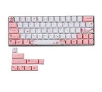 Sunzit Teclas, 64+9 PBT Teclas OEM Perfil de Cherry Blossom Estilo Teclas Completo Conjunto de Teclas PBT Colorante Sublimación Tecla para Cherry MX Interruptores Teclado Mecánico