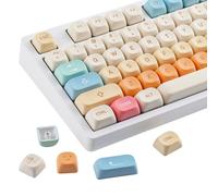 Sunzit Teclas PBT, 136 teclas MOA Profile Dye Sub Cute Fireworks Theme Custom Keycap Set para Cherry MX Switches ISO/ANSI UK Layout 104/87/74/61 60 Teclado mecánico para juegos