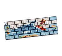 Sunzit Teclas, teclado PBT XDA perfil 108 teclas de sublimación de tinte teclado mecánico teclado anime tema surf para interruptores Cherry MX teclado mecánico