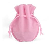 SUOCMG 10/25 Piezas 7x9/9x12cm Bolsas de Regalo de Terciopelo con Forma de Calabaza Bolsas de Embalaje de joyería Bolsas de Embalaje con cordón para Regalos de Boda o fiesta-rosa-9x12cm-10 Piezas