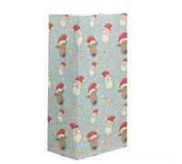 SUOCMG 10 Bolsas de Caramelos de Feliz Navidad, Bolsas de cartón para Regalos de Papá Noel para Suministros de Fiesta, decoración de Galletas de Feliz Navidad, 10 Piezas I