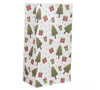 SUOCMG 10 Bolsas de Caramelos de Feliz Navidad, Bolsas de cartón para Regalos de Papá Noel para Suministros de Fiesta, decoración de Galletas de Feliz Navidad, 10 Unidades M