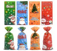 SUOCMG 25/50 Piezas de Bolsas de Dulces para decoración navideña para el hogar, Bolsas de Embalaje para Fiestas de Navidad, B, 25 Piezas