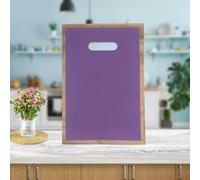 SUOCMG 50 Bolsas de Embalaje comerciales para Compras, Bolsas de Regalo, Bolsas de Ropa, Bolsos de Mano para Tiendas, pequeños Colores Gruesos, 35 x 45 cm, 50 Unidades, Morado