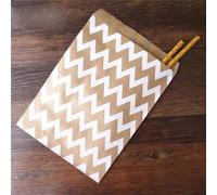 SUOCMG 50 Piezas/Lote Bolsas de golosinas para Fiestas, Bolsas de Papel con Estampado de Lunares y Rayas, Bolsas de Papel para Manualidades, Bolsas de panadería, 13 x 18 cm, 50 Piezas