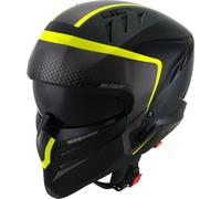 Suomy Armor Crew 2023 Casco Jet, negro/amarillo, Talla XS (53/54)