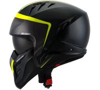 Suomy Armor Crew, casco modular S male Mate Negro/Amarillo Neón