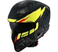 Suomy Armor Hi Volt Casco Jet, negro-amarillo, tamaño XL para Hombres