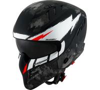 Suomy Armor Hi Volt, casco modular XL male Mate Negro/Blanco/Gris