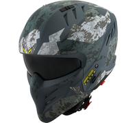 Suomy Armor Urban Squad Casco Jet, negro-verde-marrón, tamaño XL para Hombres