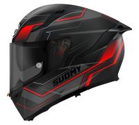 Suomy Speedstar 2 Visual Casco, negro-rojo, tamaño S para Hombres