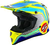 Suomy MX Speed Pro Forward Casco de motocross, azul-amarillo, tamaño S para Hombres