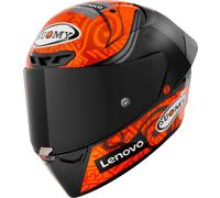 Suomy S1-XR GP Carbon Bagnaia Replica E06 Casco, negro/naranja, Talla M (57/58)