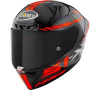 Suomy S1-XR GP Carbon Hypersonic E06 Casco, negro/rojo, Talla L (59/60)