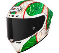 Suomy S1-XR GP Hickman Replica 2023 FIM E06 Casco, blanco/verde/rojo, Talla XS (53/54)
