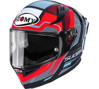 Suomy Speedstar 2 Parallax, casco integral S female Negro/Rojo Neón/Gris/Blanco