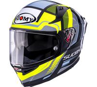 Suomy Speedstar 2 Parallax, casco integral XS female Negro/Amarillo Neón/Gris/Blanco