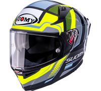 Suomy Speedstar 2 Parallax Casco, negro/amarillo/blanco, Talla L (59/60)