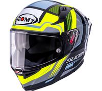 Suomy Speedstar 2 Parallax Casco, negro-blanco-amarillo, tamaño XS para Hombres