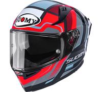 Suomy Speedstar 2 Parallax Casco, negro/rojo/blanco, Talla M (57/58)