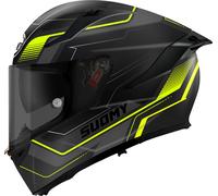 Suomy Speedstar 2 Visual, casco integral XXL female Mate Negro/Gris Oscuro/Amarillo Neón