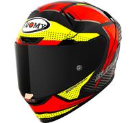 Suomy SR-GP Evo Airspeed Casco, rojo-amarillo, tamaño S para Hombres