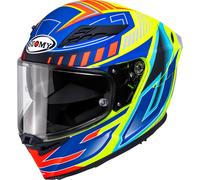 Suomy Stellar 2 Deepspace Casco, Azul mate/amarillo, Talla XL (61/62)