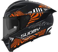 Suomy Stellar 2 Molten Casco, negro/naranja, Talla XS (53/54)