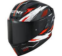 Suomy Track-1 404, casco integral M male Mate Gris Oscuro/Rojo/Blanco
