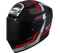 Suomy Track-1 Ninety Seven, casco integral XL male Mate Negro/Gris/Rojo
