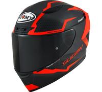 Suomy Track-1 Reaction 2023 Casco, negro-rojo, tamaño S para Hombres