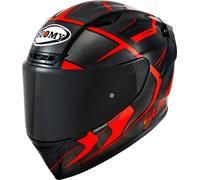 Suomy TX-Pro Advance Carbon, casco integral S male Negro/Rojo Neón