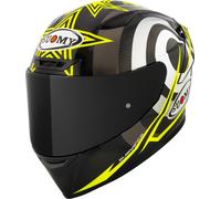 Suomy TX-Pro Neil Hodgson Replica Casco, Negro/Blanco/Amarillo, Talla S (55/56)