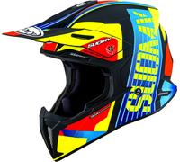Suomy X-Wing Amped, casco cruzado M male Negro/Amarillo/Rojo/Azul Claro
