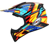Suomy X-Wing Duel, casco de cruz XS male Negro/Azul Claro/Azul/Rojo/Amarillo
